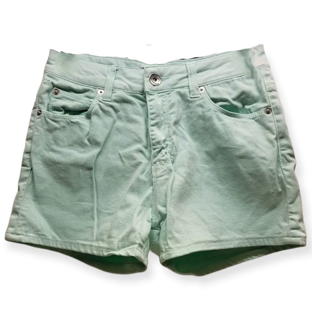 MOSCHINO LOVE Mint Green Jean Shorts Sz 4